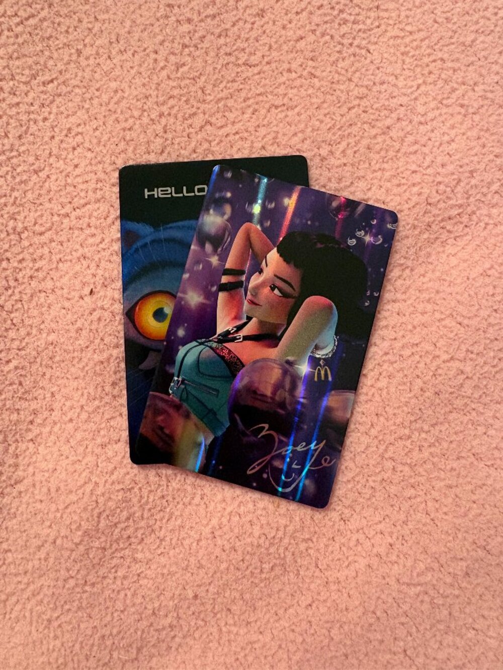 McDonald's X KPop Demon Hunters Zoey Card